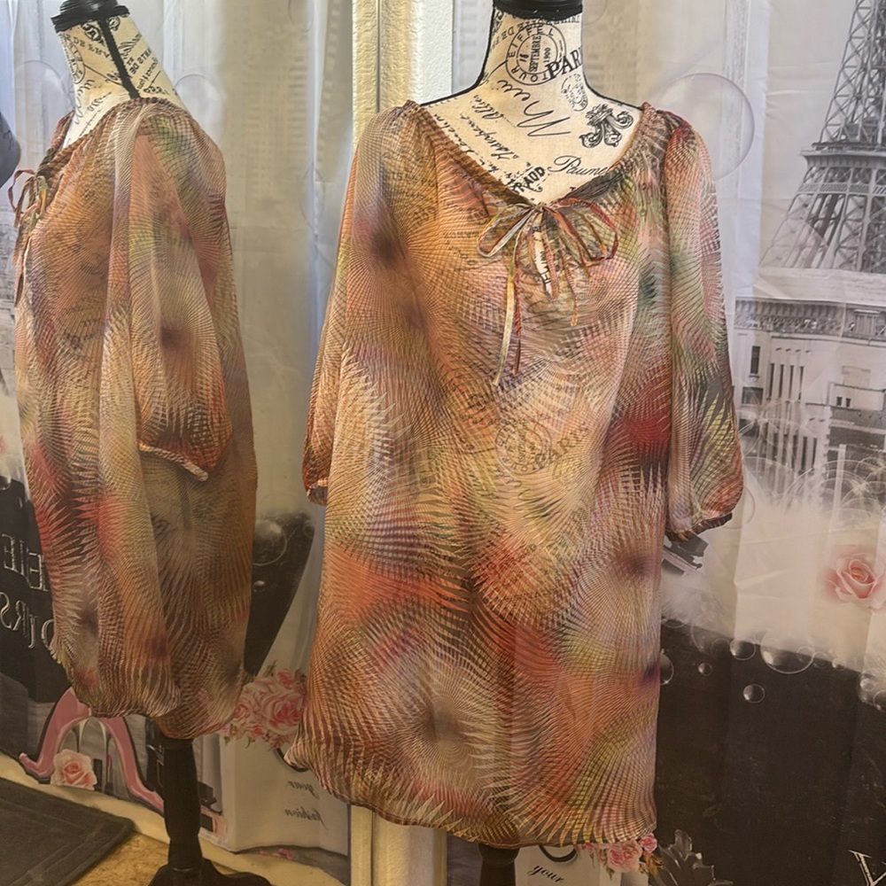 NWT SuperTrash Multi-Colored Swim Cover Up